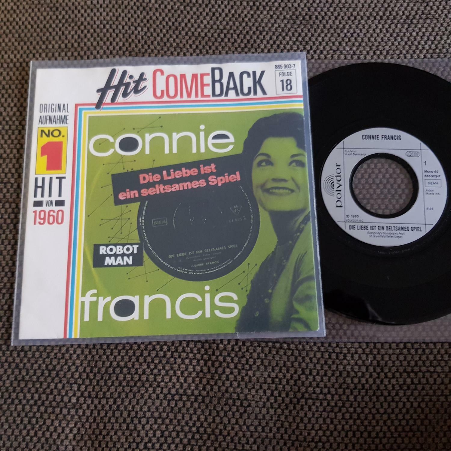 7"" Single Vinyl Connie Francis - Die Liebe ist ein seltsames Spiel HIT COMEBACK