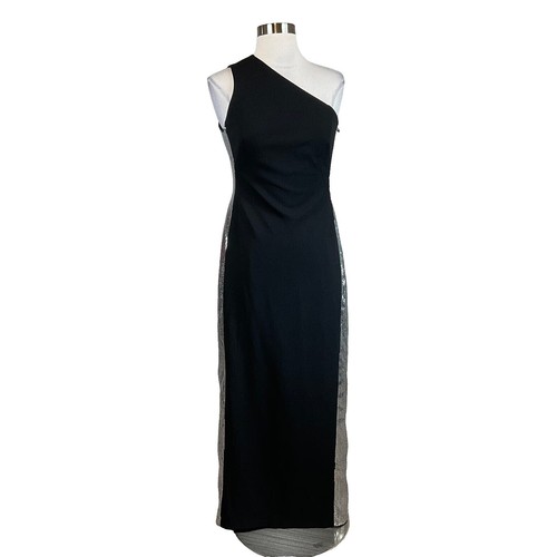 Vince Camuto Womens Black Dress Gold Tone Studded Shoulder Long Sleeve  Large | eBay