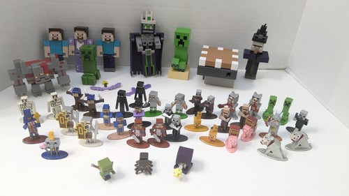 Minecraft Mixed Lot 37 Die-Cast Metal Figures Plus Plastic Toys - Picture 1 of 8