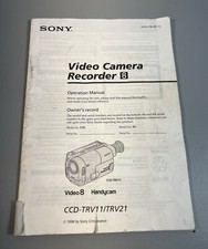 Sony Video Camera Recorder 8 Handycam CCD-TRV11 TRV21 Manual