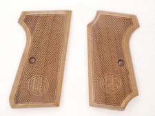CUSTOM MADE BERETTA 1934/1935 7.65mm 32 ACP WALNUT GRIPS " CHECKERED & LOGO"