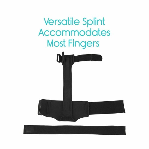 VIVE Trigger Finger Splint -Hand Support- Fits All Fingers & Thumbs-Unisex-BLACK - Picture 4 of 8