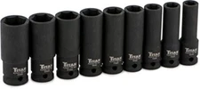 Titan 42400 1/2-Inch Drive 6 Point MM Impact Socket Set 9 Piece