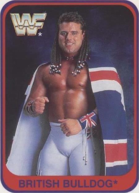 Carte à Collectionner WWF Merlin 1991 - BoulDog Britannique - Édition Wrestling