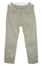 LEVI's 514 Jeans Men's W30/L30 Straight Fit Beige Casual Zip Fly