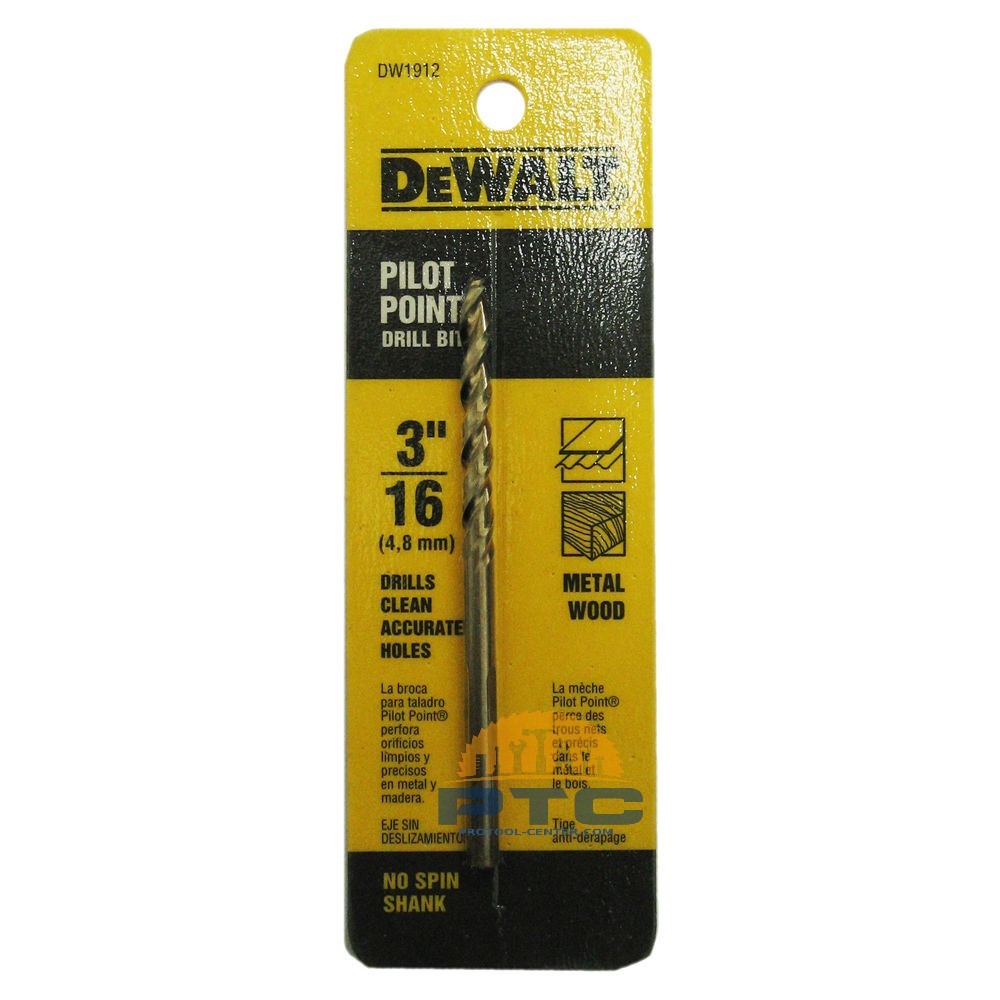 DeWalt DW1918 9/32" Gold Pilot Point Metallbohrer – Für Präzise Bohrlöcher In Metall