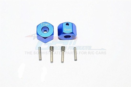 GPM SCX2010/1209 ALU WHEEL HEX ADAPTERS 12MM X 9MM 1/10 AXIAL SCX10-II RC Truck - Picture 2 of 7