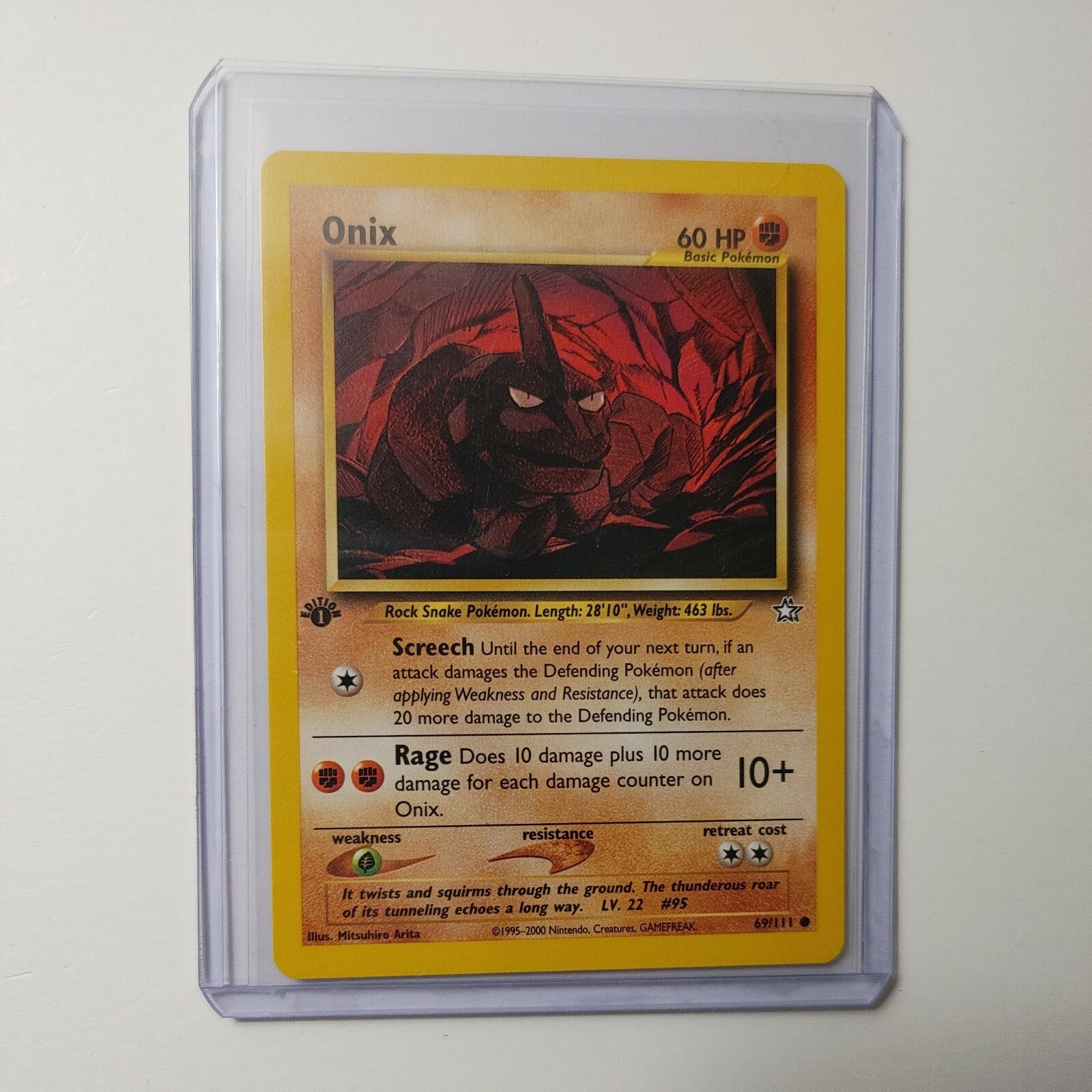 first edition onix pokemon card Pokémon Card Onix #95 TV Animation Blue Logo 1st Print ENG L015959 – AGS  Collectibles