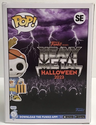Funko Pop! Heavy Metal Halloween 2023 Freddy Bones SE Fall Convention LE - Picture 5 of 8