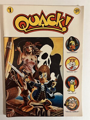 QUACK! #1 STAR REACH HOWARD THE DUCK TYPE COMIC BRONZE AGE 1976 BRUNNER ART