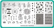 💫✨👑💖Maniology nail stamping plate MXM099 & 100 Htf Rare Very Special