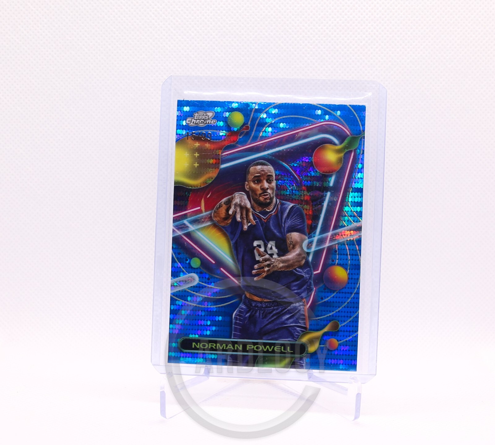 2024 Topps Chrome Cosmic - Norman Powell Blue Moon Refractor /99