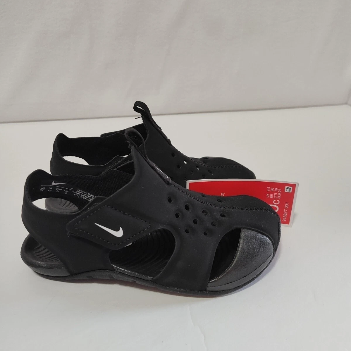 Nike Sunray Protect 2 (TD) sandalo nero unisex bambino taglia 10c