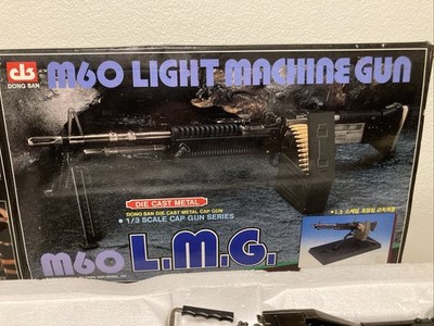 Dong San Model M60 L.M.G. 1/3 Scale Metal Cap Gun With Stand Light