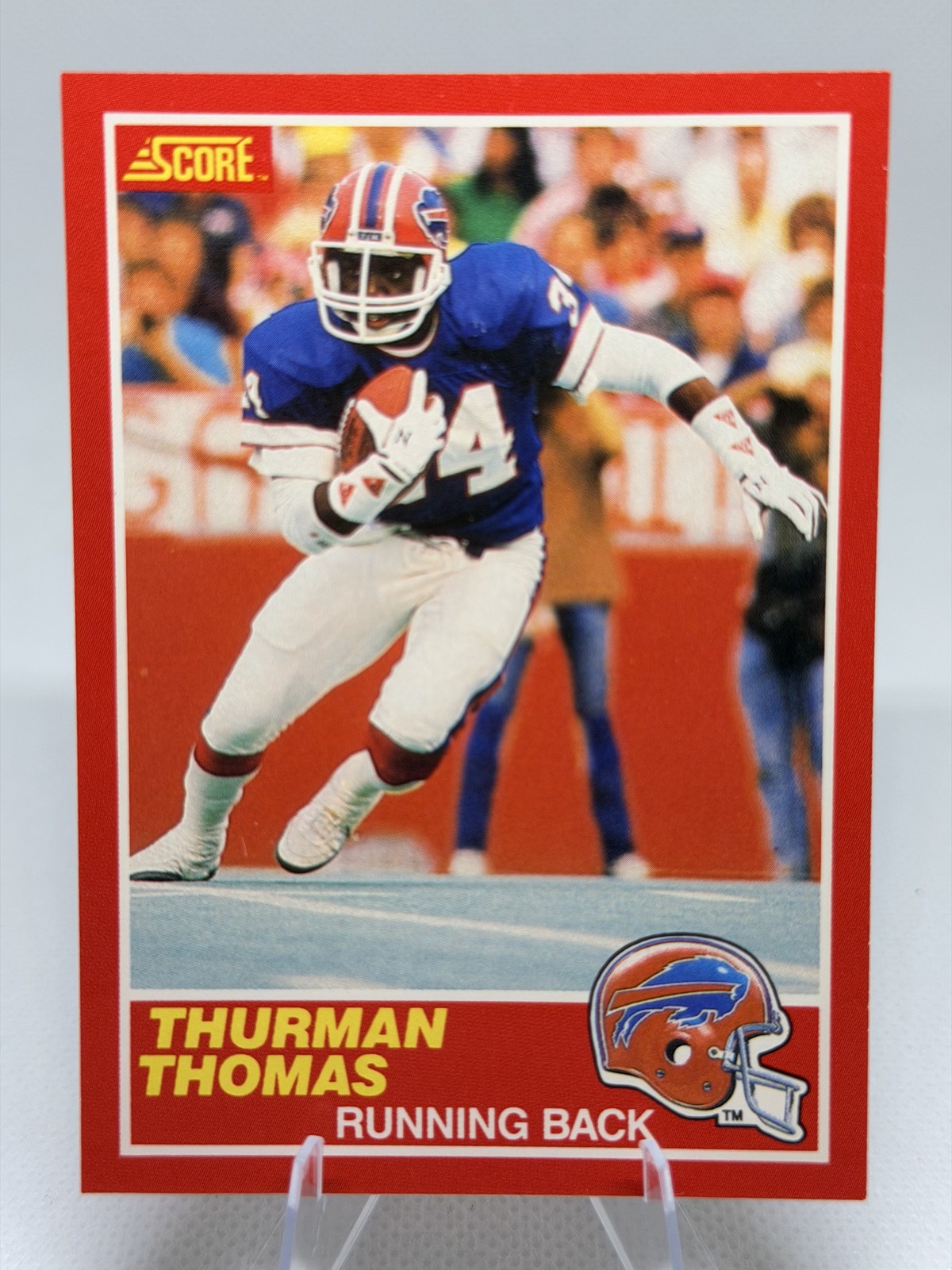 1989 Score NFL Football - Thurman Thomas Rookie Card (RC) #211 Buffalo Bills