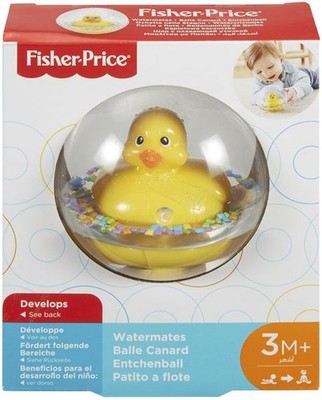 Fisher-Price Entchenball, Baby-Spielzeug, Badewannen-Spielzeug, Baby Ball