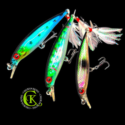 Wobbler 7.5cm Minnow Twitchbait Crankbait Runner Blade Trout Perch Zander NEW