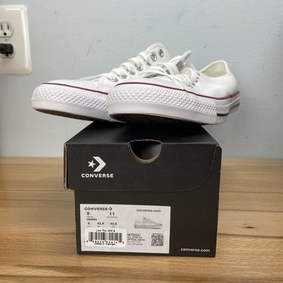 Unisex Converse Chuck Taylor All Star Low Top Shoe M7652 Color White Brand New