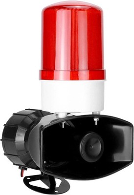 AC110V LED Alarm Siren 115dB Flashing Light 60W Warning System for Factory