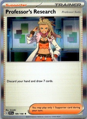 Professor's Research - SV01: Scarlet & Violet Base Set 189/198 NM Holo