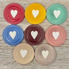 Vintage Inlaid Composite Poker Chips Monarch ...
