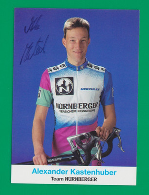 CYCLING cycling card ALEXANDER KASTENHUBER team NURNBERGER 1998 Signed