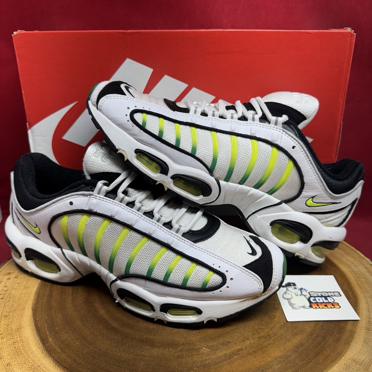 nike air max tailwind 4 white volt black