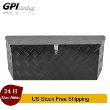 Black Aluminum Trailer Tongue Box 36x12 Heavy Duty Storage For Pickup Truck Rv Black Aluminum Trailer Tongue Box 36x12 Heavy Duty Storage For Pickup Truck Rv