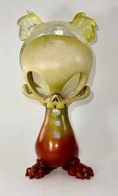 9'' Copper Fade Kuma Skelve by Kathy Olivas & Brandt Peters Signed Rare 1 of 1