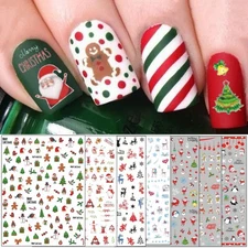 TailaiMei Christmas Nail Decals Stickers, Self-Adhesive Nail Art Decorations,...