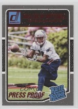 2016 Donruss Rated Rookies Press Proof Red Malcolm Mitchell #385 0tx
