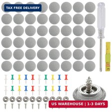 60PCS Car Roof Headliner Repair Kit Grey Snap Rivets Retainer Interior Fix Tool