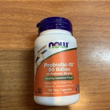 NOW FOODS Probiotic-10 50 Billion 50 Veg Capsules READ DESCRIPTION 