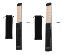 2 Pack - Portable 6 Fret Pocket Guitar Maple Fingerboard For Beginner Guitarist