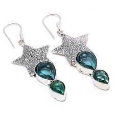 London Blue Topaz Earrings 925 Sterling Silve...