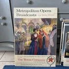 VTG Texaco 1954 Metropolitan Opera Broadcasts Lithograph Cardboard Poster  28x20