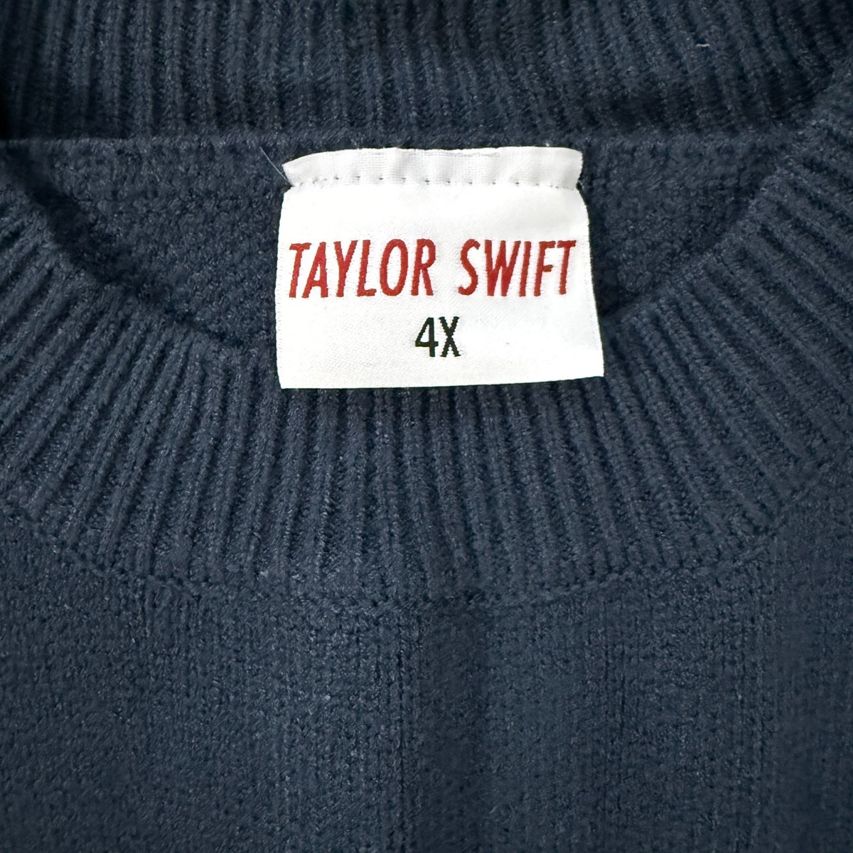 Taylor Swift Red Tour Taylors Version All Too Well Argyle Sweater Womens 4X View 6