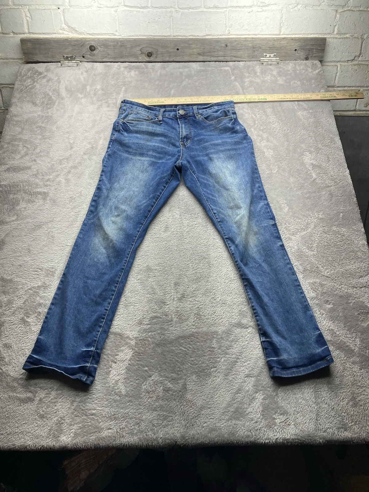 Jean homme Rue21 32x32 bleu supreme flex denim droit stretch
