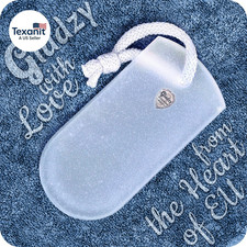 Czech Glass Foot File Callus Remover   Double Sided Etched, Different Grit Coars