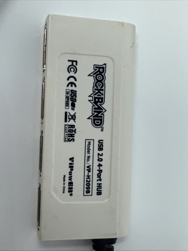 Rock Band ViPowER 4 Port Hub USB 2.0 Dongle VP-H209B Xbox 360 Wii PS2 PS3 OEM. - Image 3 of 4