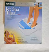 Homedics Jet Spa Plus w/Heat Jet Action Footbath with Pedicure Center BL-300 W