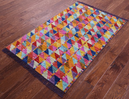 Moroccan Handmade Wool Rug 3' 1" X 5' 0" - Q23588 - Picture 4 of 7