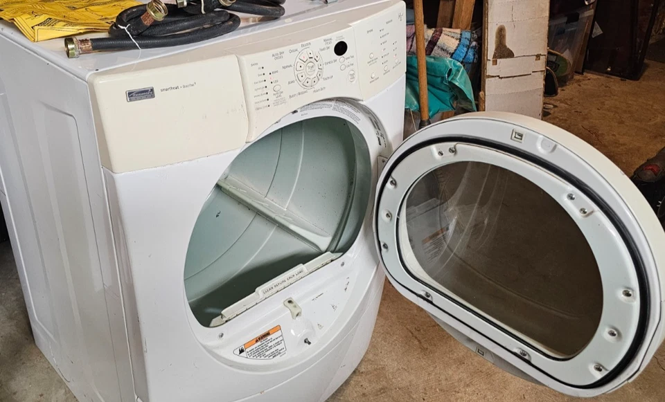 Secadora de gas Kenmore Elite Quiet Pak 9 He4 110.95091401 - Probada sin gas funciona Foto 2 de 4