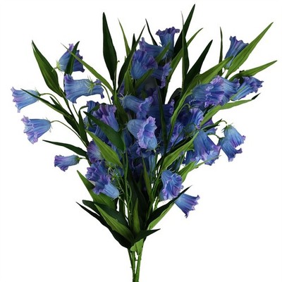 Künstlicher Blumenstiel 6er Pack blau 100 cm (3,3 Fuß) realistische Kunstfloristik UK