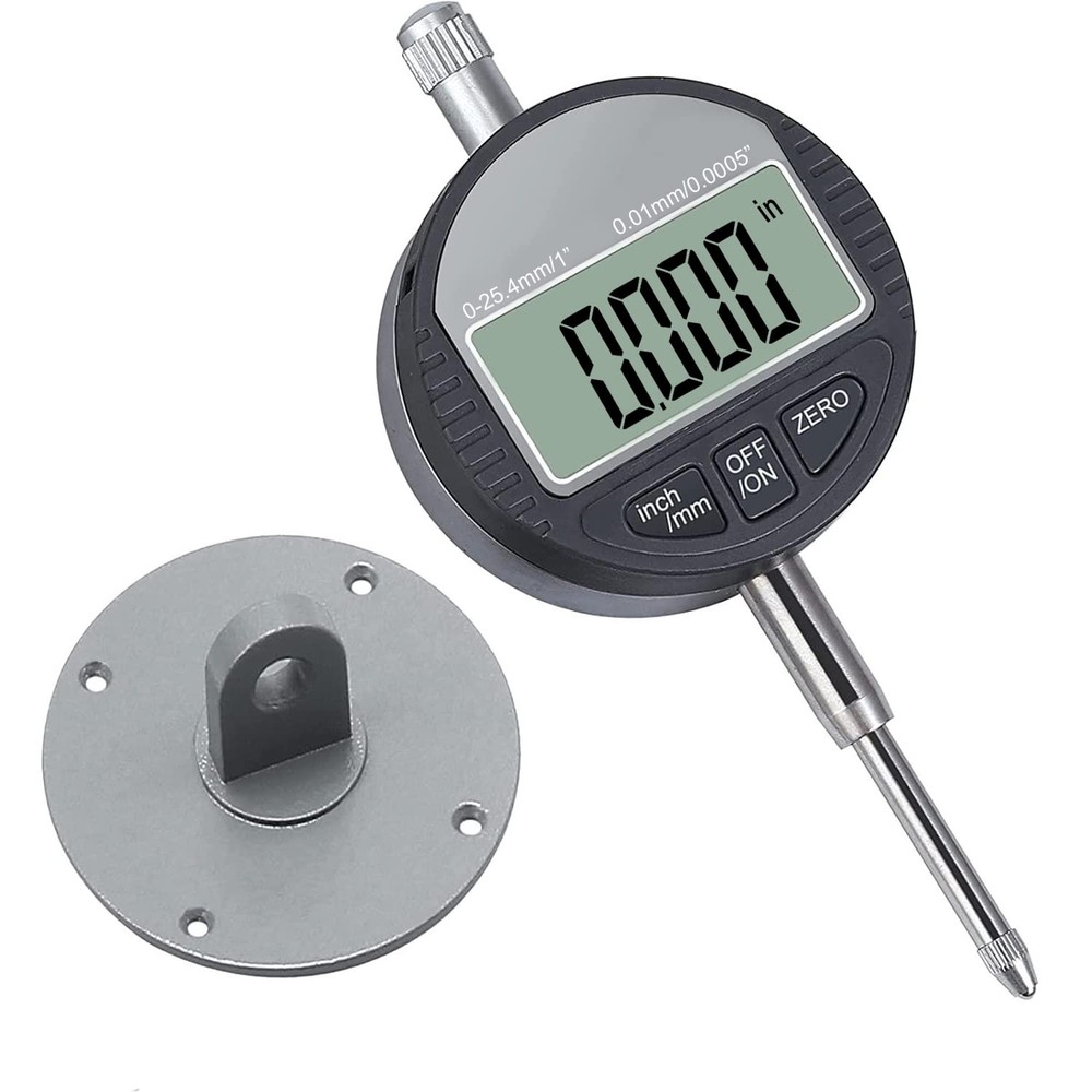 Digital Dial Indicator Gauge 0-1 Inch 25.4mm Inch/Metric Conversion
