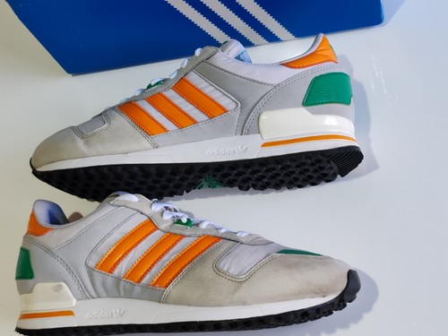 ADIDAS ZX 700 (D65285) BIANCO/ARANCIONE/VERDE/GRIGIO SCARPE DA GINNASTICA UOMO UK 8 EU 42 - Foto 9 di 16