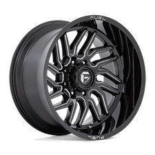 Fuel Off-road D807 Hurricane 22x12 -44 Black Milled Wheel 6x139.7 6x5.5 Qty 1
