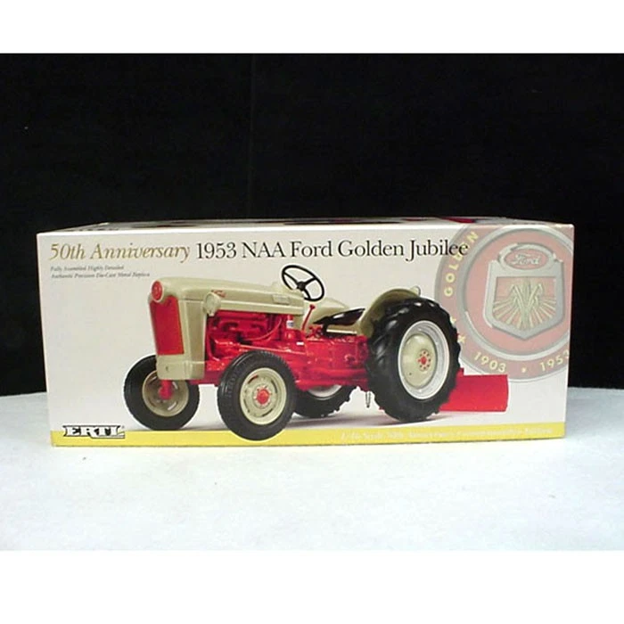 ERTL 1/16 1953 NAA Ford Golden Jubilee Tractor w/ Rear Blade, 50th Annv 13630a - Image 3 of 4