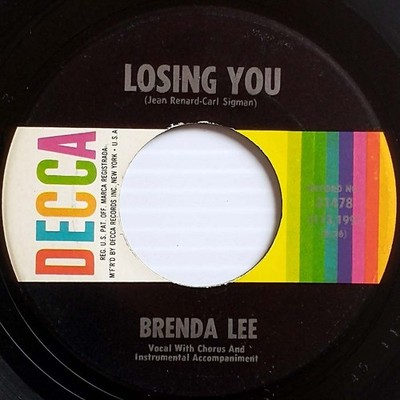 Brenda Lee - Losing You / He's So Heavenly [7'' 45 rpm Single] 1963 Decca Records