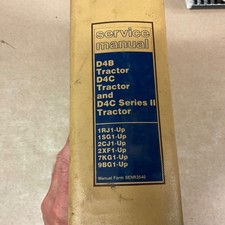 Cat Caterpillar D4b D4c & Ii Service Shop Repair Manual Tractor Bulldozer Guide